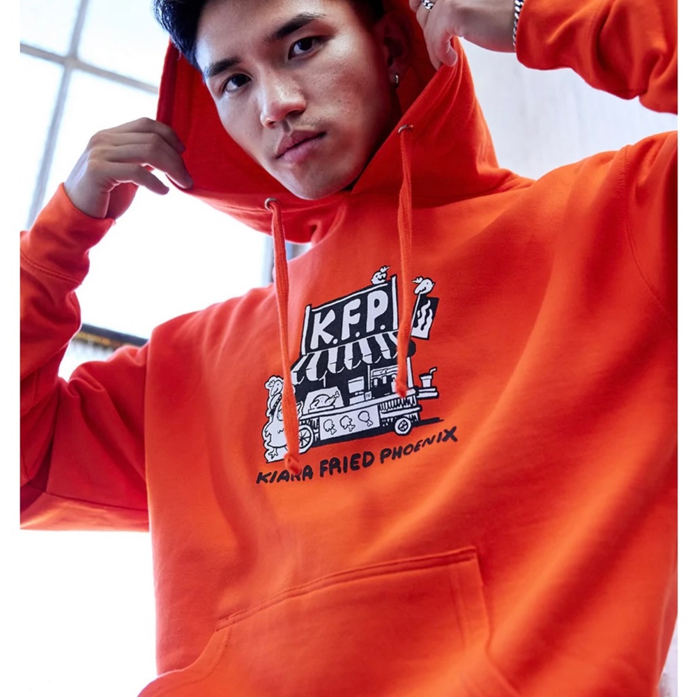 KFP Mens Medium Orange Hoodie